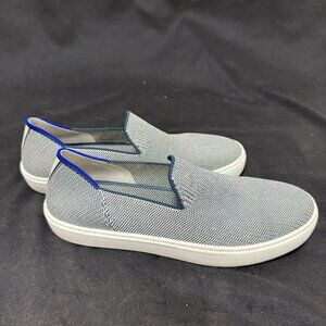 Rothy's The Original Slip on Sneaker Anchor Knit Blue - Women's Size 7.5